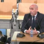 El expresidente de la RFEF, en el momento de su declaración.