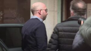 Dennis Viehof, a su llegada a los juzgados de Manacor.