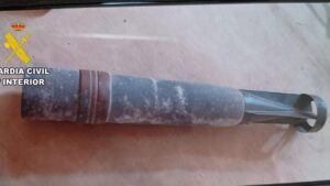 Bomba de aviaci&oacute;n incendiaria de la &eacute;poca de la Guerra Civil.