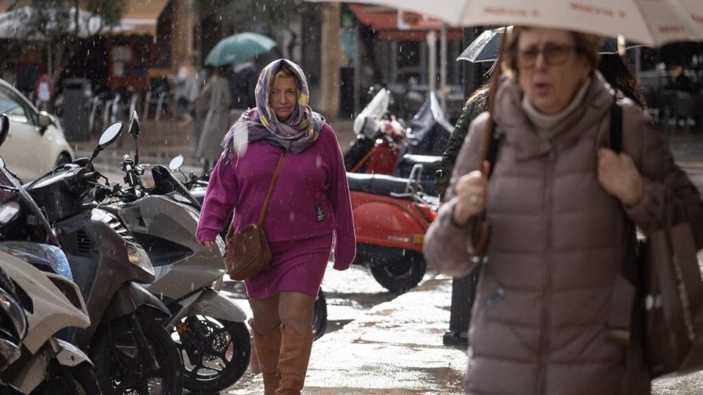 Lluvia en Palma.