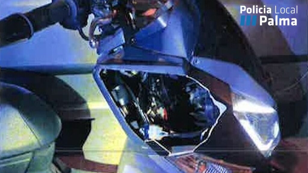 Imagen de la moto robada.