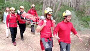 rescate bomberos camino la trapa