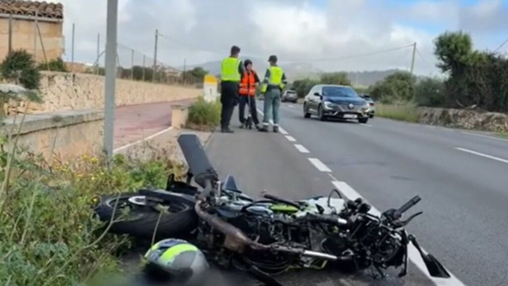 Muere un motorista de 28 años tras un choque frontal en la carretera entre Calonge y Cala d'Or