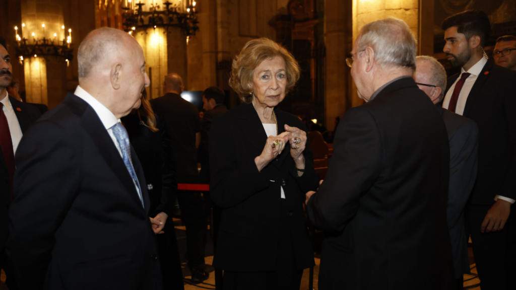La reina Sofia durante el concierto de Semana Santa en la Catedral en beneficio de Projecte Home Balears