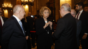 La reina Sofia durante el concierto de Semana Santa en la Catedral en beneficio de Projecte Home Balears