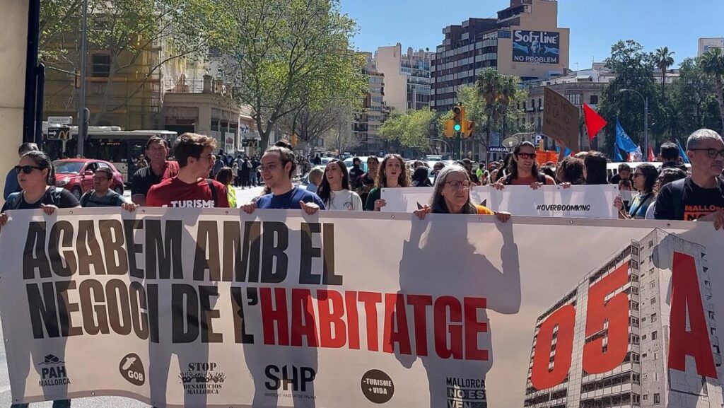 Manifestación por la vivienda en Palma