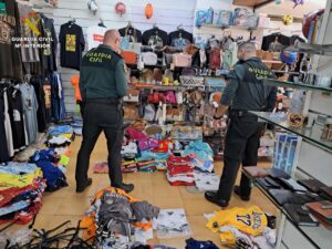 Guardia Civil y productos falsificados