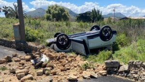 coche volcado alcudia