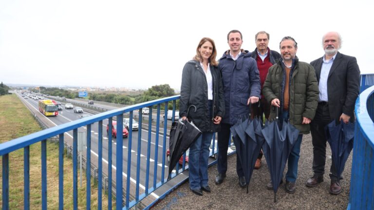Inauguración del nuevo carril en la autopista de Llucmajor.