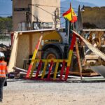 Demolición caseta bandera española Son Banya