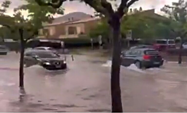 Calle inundada