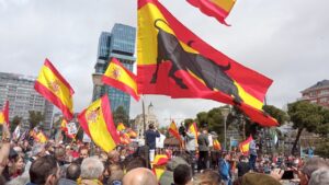Manifestaci&oacute;n contra S&aacute;nchez en Madrid