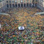 Protesta convocada por Obra Cultural Balear contra las políticas de PP y VOX, (mayo de 2024).