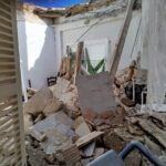 Techo de vivienda derrumbado Can Picafort