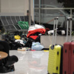 homeless Sin techo en el Aeropuerto de Palma