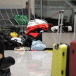 homeless Sin techo en el Aeropuerto de Palma
