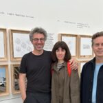 Los responsables del estudio isla arquitects, Juan Palencia de Sarriá, Marta Colón de Carvajal junto al coordinador de ADEMA, Guillem Aloy.