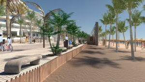 Palma Beach presenta su proyecto para revitalizar el nuevo paseo de la Playa de Palma.