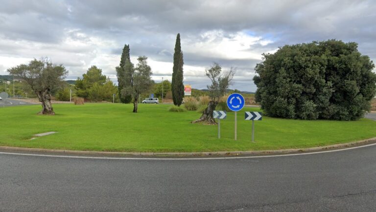 Muere un motorista tras estrellarse contra un árbol en una rotonda en Palma.