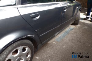 Vehiculo golpeado lateral