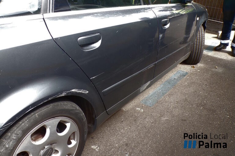 Vehiculo golpeado lateral
