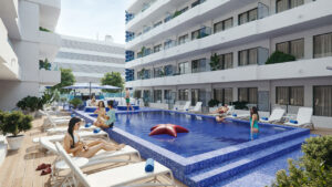 Ibiza estrena su rinc&oacute;n m&aacute;s canalla: Vibra Hotels reforma el Jabeque Blue y lanza un street food rebelde con piscina incluida