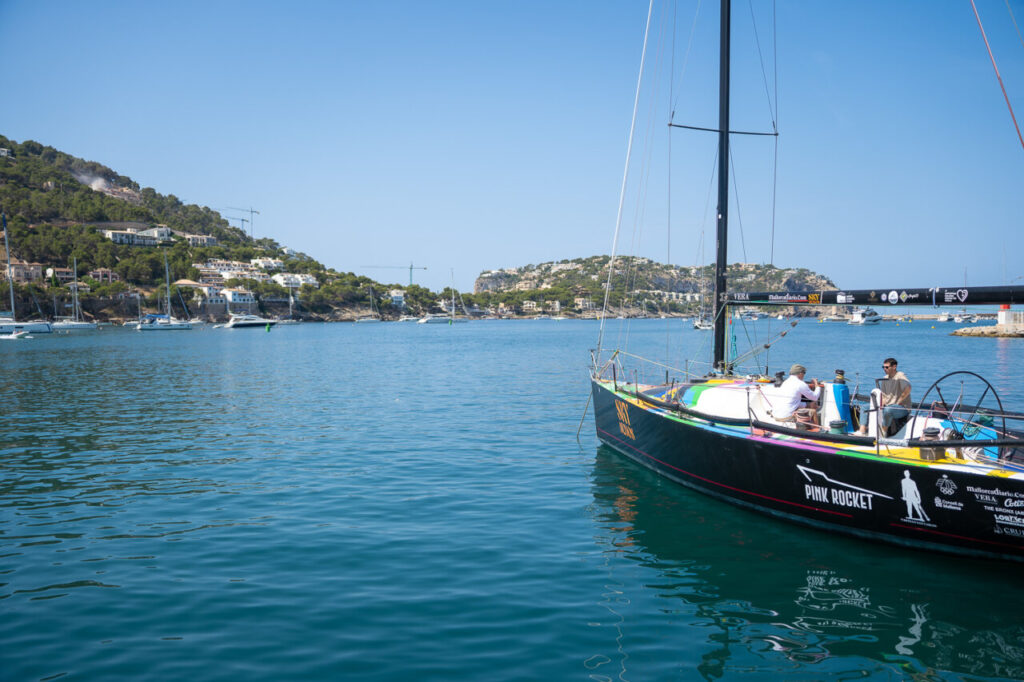 A bordo del Settebello, en el Club de Vela de Port d’Andratx A bordo del Settebello, en el Club de Vela de Port d’Andratx