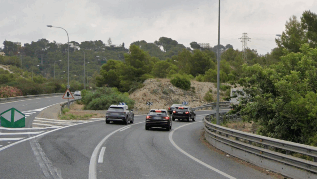 Autopista Ma-1, a la altura del kilómetro 5.