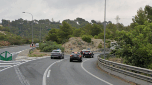 Autopista Ma-1, a la altura del kil&oacute;metro 5.