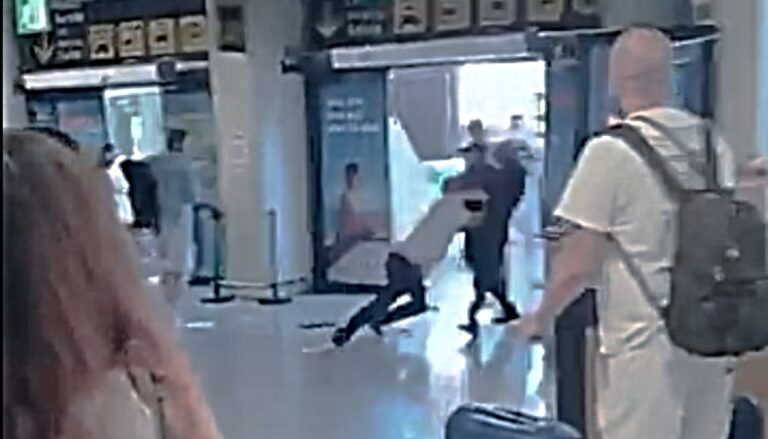 Pelea en el Aeropuerto de Palma conductores piratas
