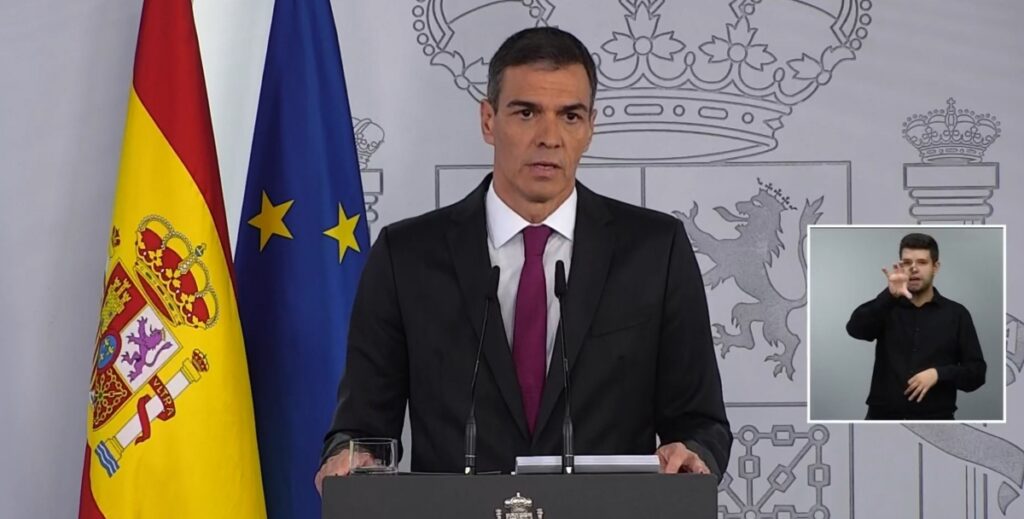 Declaración Pedro Sánchez
