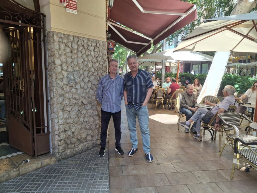 Fernando Martín junto a Xisco Barceló