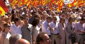 L&iacute;deres del PP manifestaci&oacute;n en Madrid