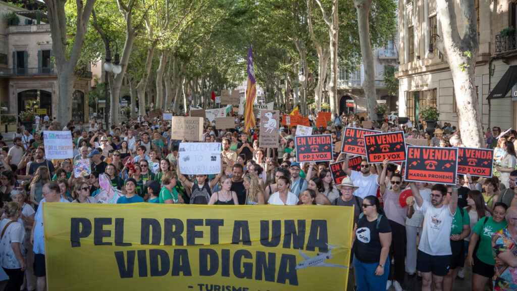 Manifestacion anti turismo