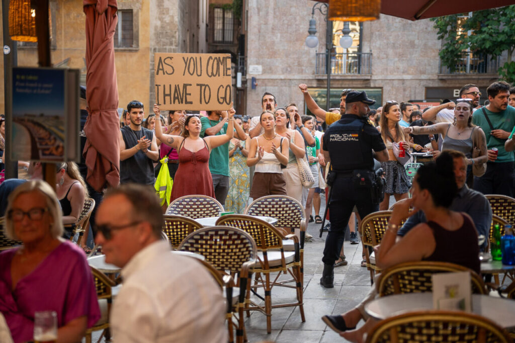 Manifestacion anti turismo