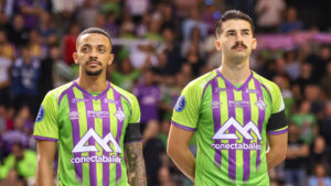 Neguinho y Gordillo en un partido en Son Moix