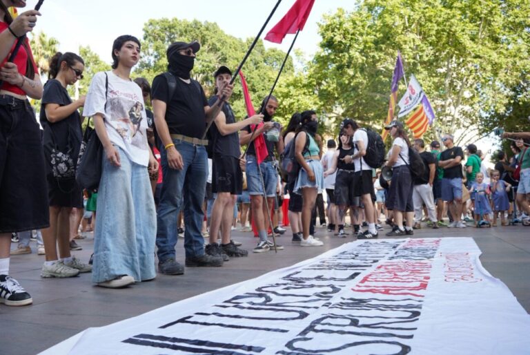 Protesta contra la masificación turística
