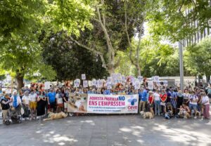 Protesta en Palma veterinarios