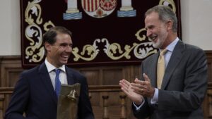 Rafa Nadal recibe el t&iacute;tulo de marqu&eacute;s de Llevant de Mallorca, el primero otorgado por Felipe VI