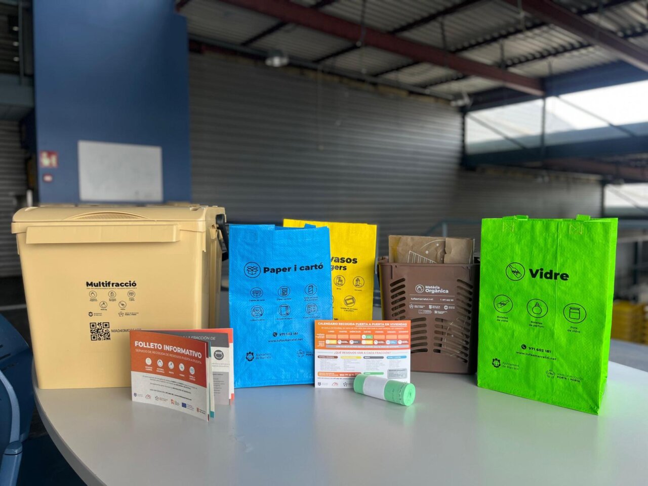 Pack de bienvenida del servicio de recogida 'Puerta a Puerta' en Marratxí.