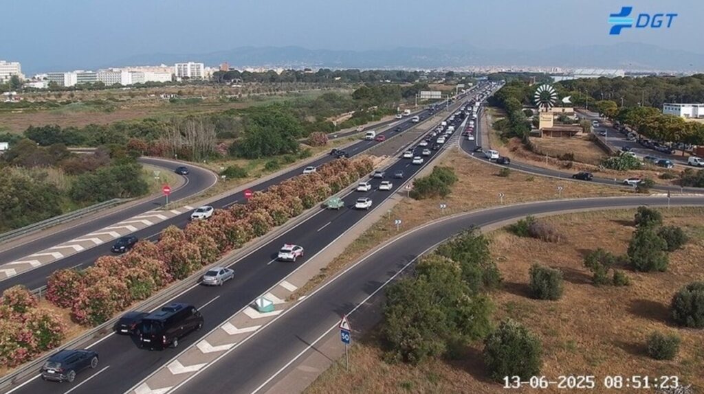 Un accidente en Can Pastilla provoca un atasco kilométrico