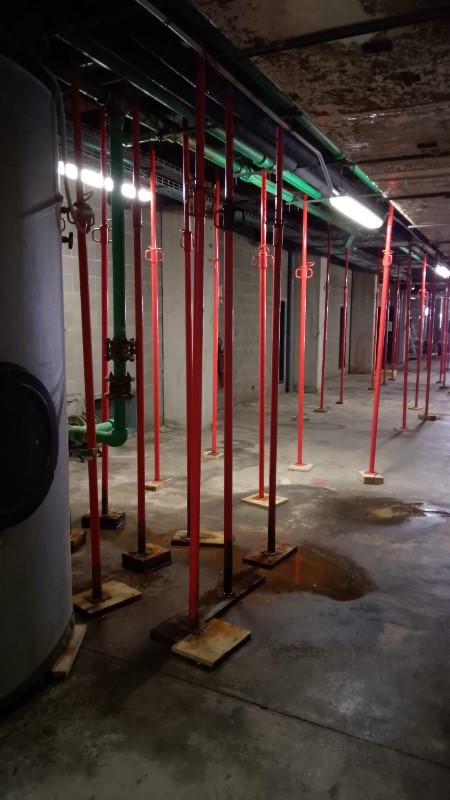 Imagen de la parte inferior de las piscinas Germans Escales. Fuente: Ajuntament de Palma.