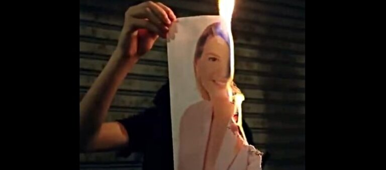 Imagen del vídeo de Arran publicado en X