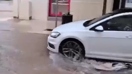Una violenta lluvia sacude el sur de Mallorca