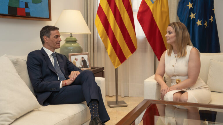 Despacho de Marga Prohens con Pedro Sanchez