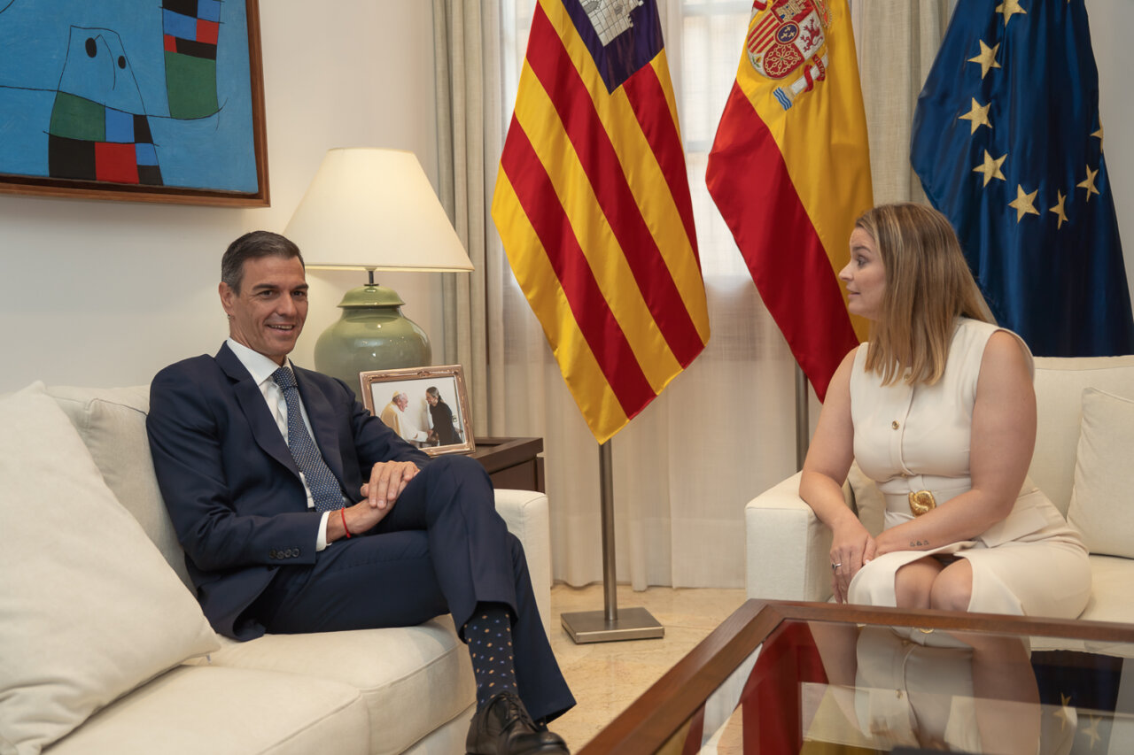 Despacho de Marga Prohens con Pedro Sanchez
