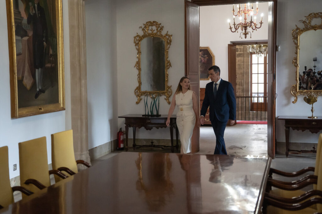 Despacho de Marga Prohens con Pedro Sanchez Despacho de Marga Prohens con Pedro Sanchez