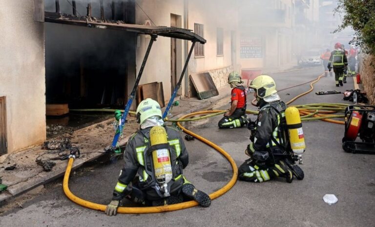 Fuego carpintería Sóller