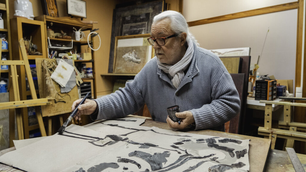 Josep Urrea en su taller