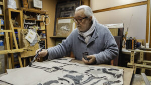 Josep Urrea en su taller